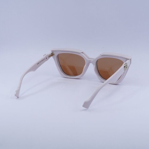 ?️ New Gucci GG1542S 003 Sunglasses - Ivory Frame, Clear/Brown Lenses main image 5